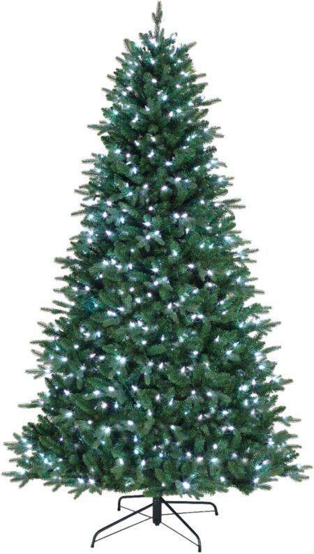 prelit artificial christmas tree