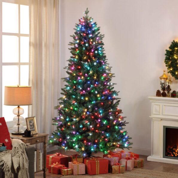 Alexa Enabled 6.5' Prelit Artificial Christmas Tree - Green
