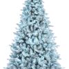 Alexa Enabled flocked prelit tree Artificial Christmas Tree