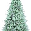 Alexa Enabled flocked prelit tree Artificial Christmas Tree