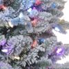 Alexa Enabled flocked prelit tree Artificial Christmas Tree