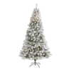 8ft. Pre-Lit west virginia tree Artificial Christmas Tree, Clear LED Lights