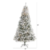 8ft. Pre-Lit west virginia tree Artificial Christmas Tree, Clear LED Lights