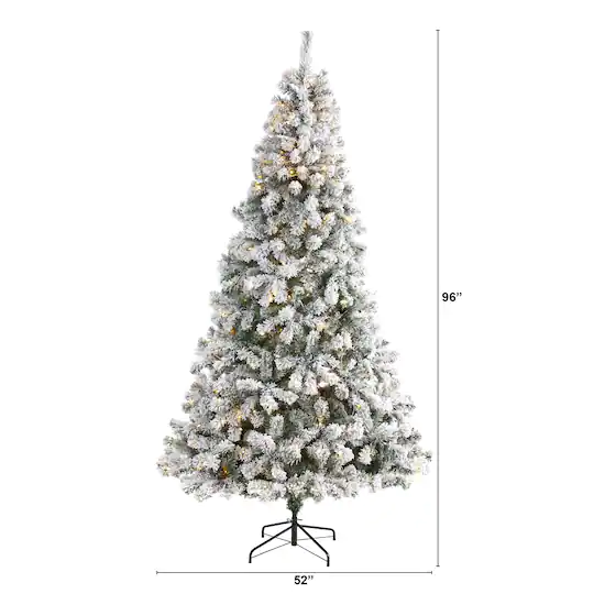 D256022S_2 8ft. Pre-Lit west virginia tree Artificial Christmas Tree, Clear LED Lights
