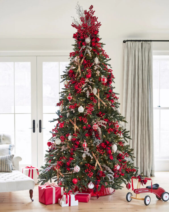 ORN-1741016_Red-Berry-Bouquet-Tree-Topper_Lifestyle-10 California Baby Redwood® Flip Tree®