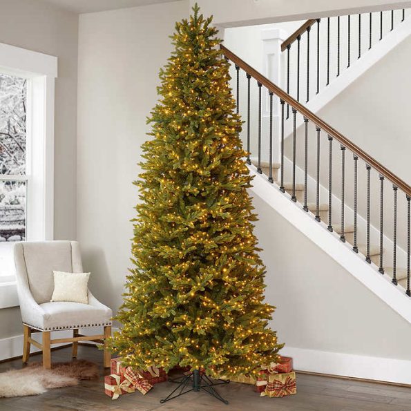 slim artificial christmas tree